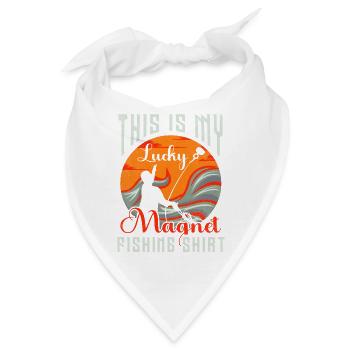 This is my lucky Magnet Fishing Magnet Fishing - Bandana - Weiß - Vorne