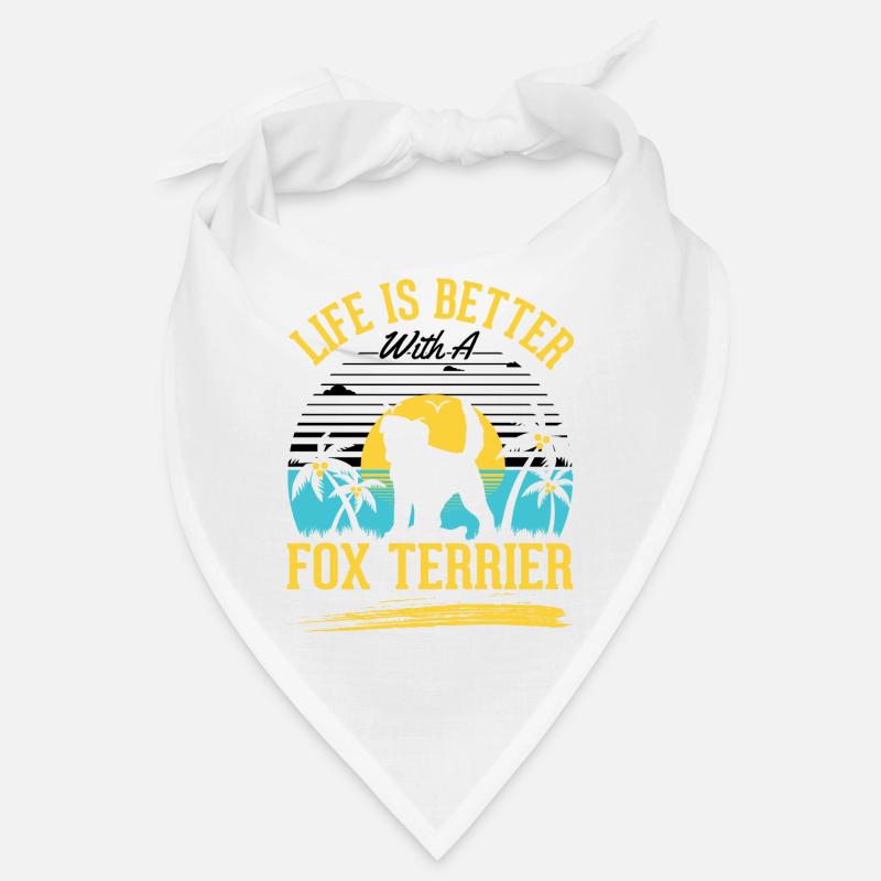 La vie est plus belle avec un fox-terrier Bandana