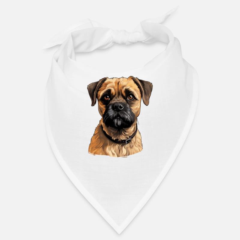 Chien Border Terrier Bandana