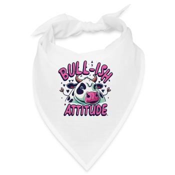 Kuh Kühe Landwirtschaft Bull-Ish Attitude - Bandana - Weiß - Vorne
