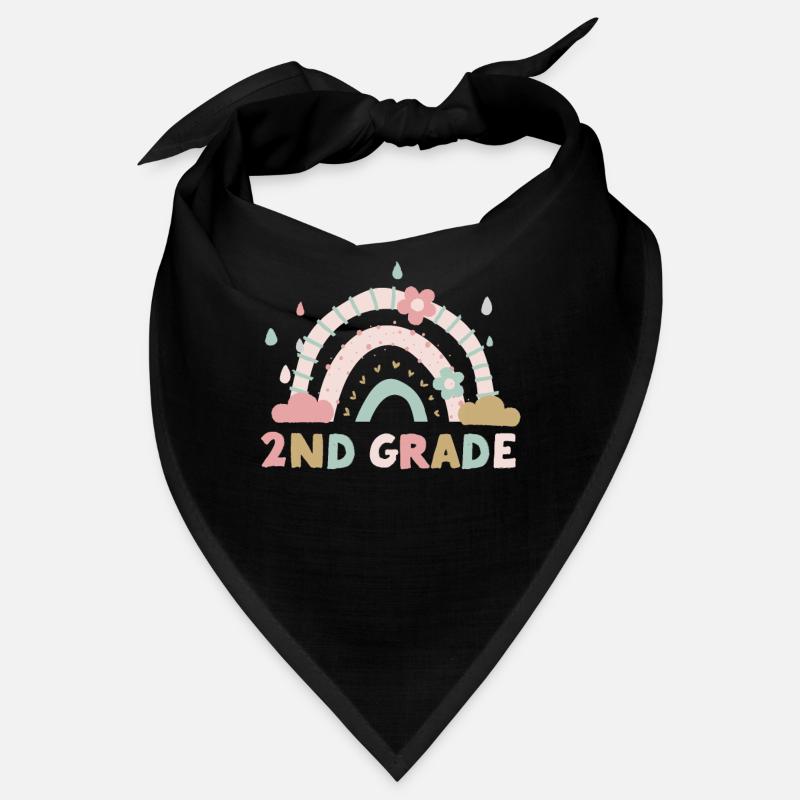 Second Grade 2nd Rainbow Teacher Student 100th Bandana
