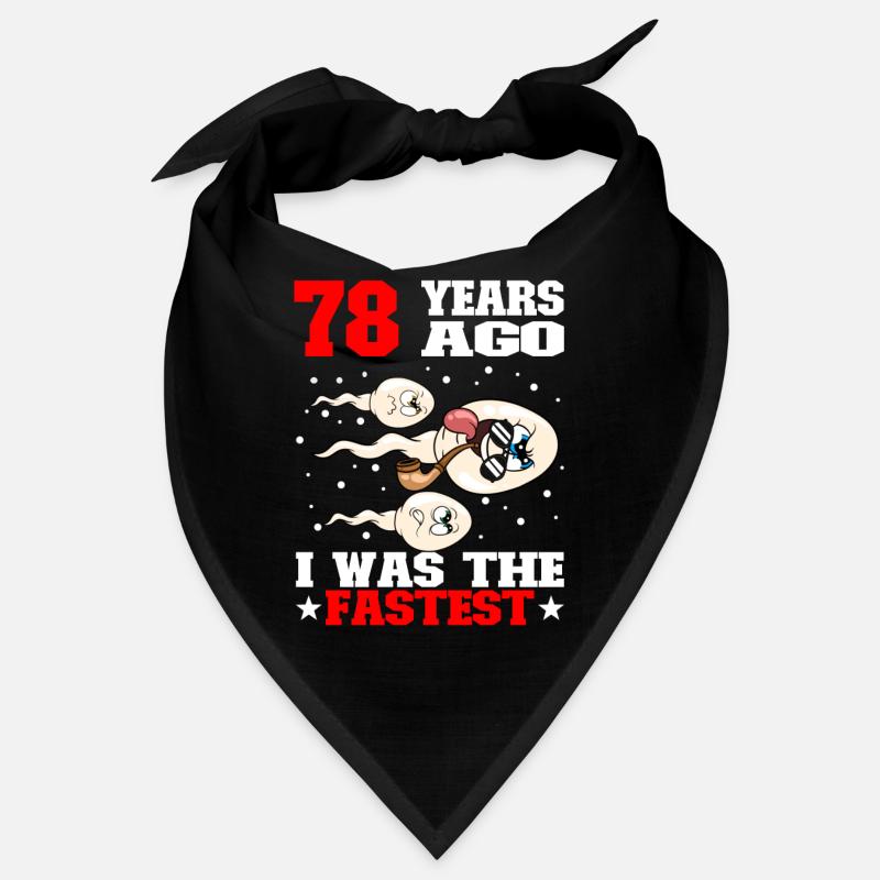 Citation d’anniversaire drôle 78 ans Bandana