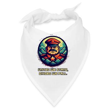Vereint stehen wir, getrennt fallen wir - Genosse - Bandana - Weiß - Vorne