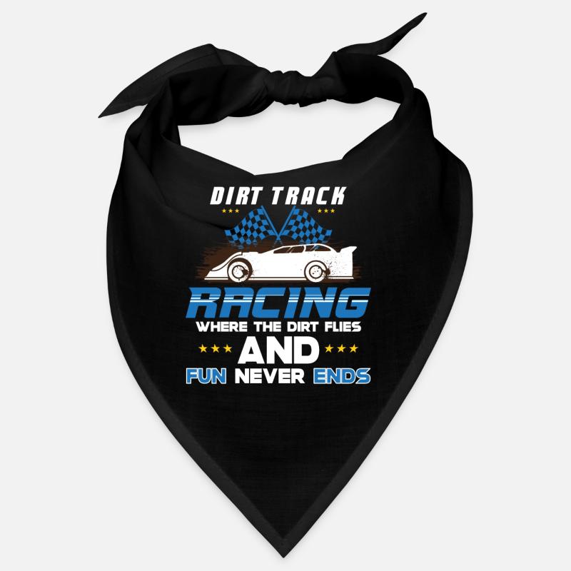 Dirt Track Racing Course rapide et sale Course de fans de course Bandana