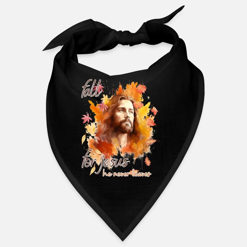 Jésus d’automne qu’il ne quitte jamais : vibrations d’automne chrétiennes Bandana