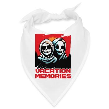 Erinnerungen an den Urlaub - Bandana - Weiß - Vorne
