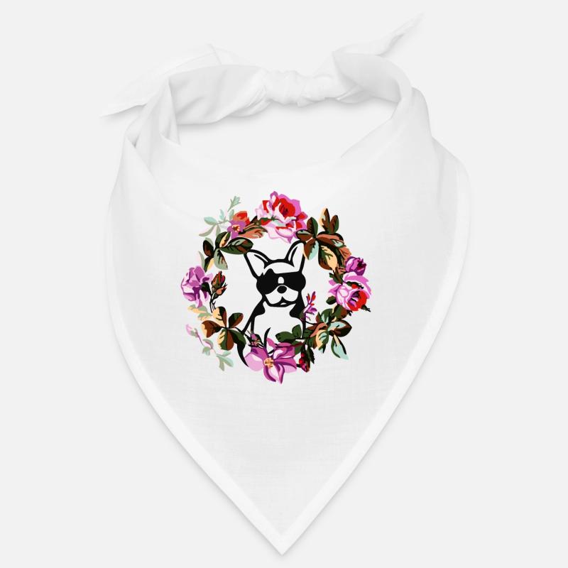 HUND MIT BLUMEN Bandana