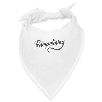 Trampolining Hüpfen Sport Hobby - Bandana - Weiß - Vorne