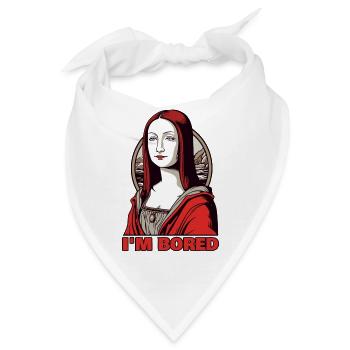 Die rote Lisa: Mona sagt, mir ist langweilig - Bandana - Weiß - Vorne