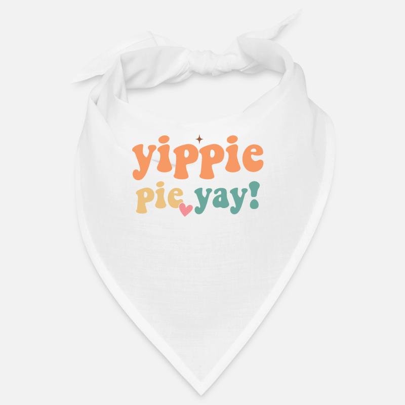 Retro Yippie Pie Yay - Dinde Rétro Thanksgiving Bandana