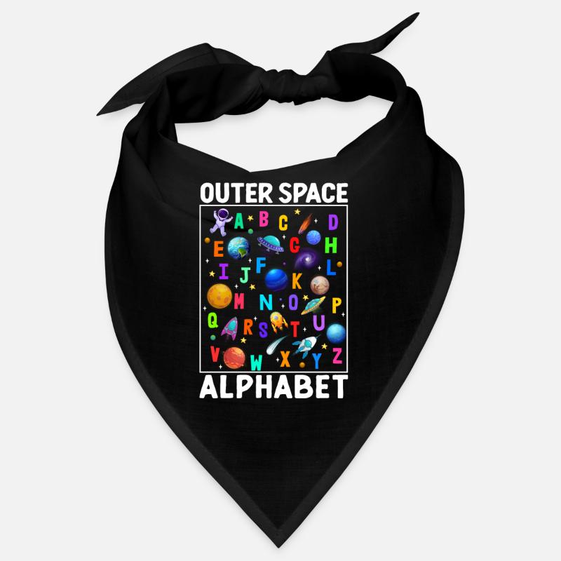 Outer Space Alphabet Kindergarten Lehrer 100 Tage Bandana
