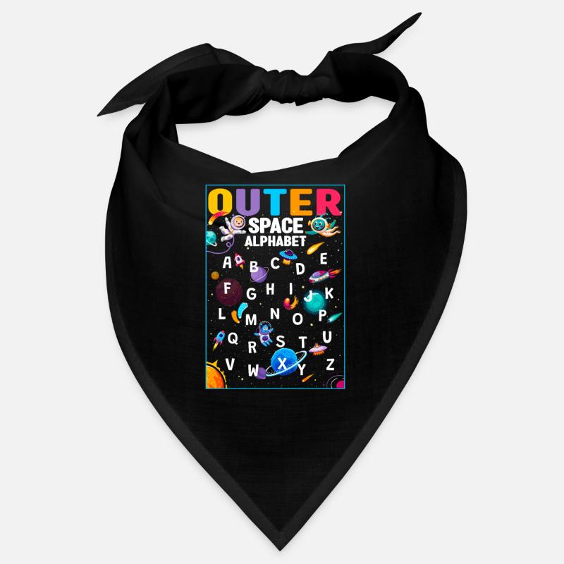 Outer Space Alphabet Kindergarten Teacher 100 Days Bandana