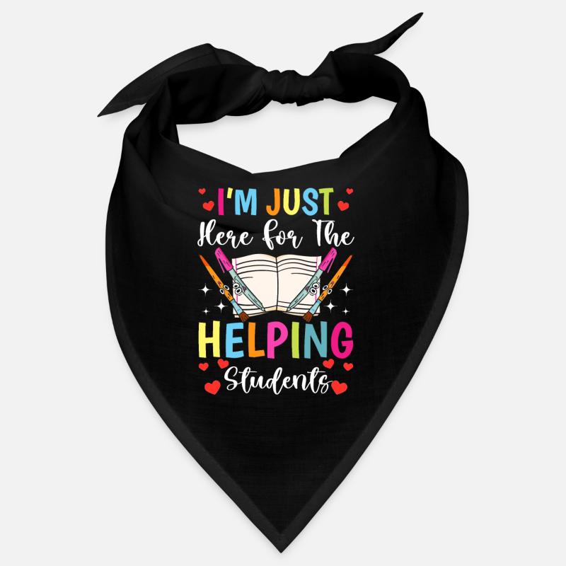 Ici Pour Para Enseignant Paraprofessionnel Bandana