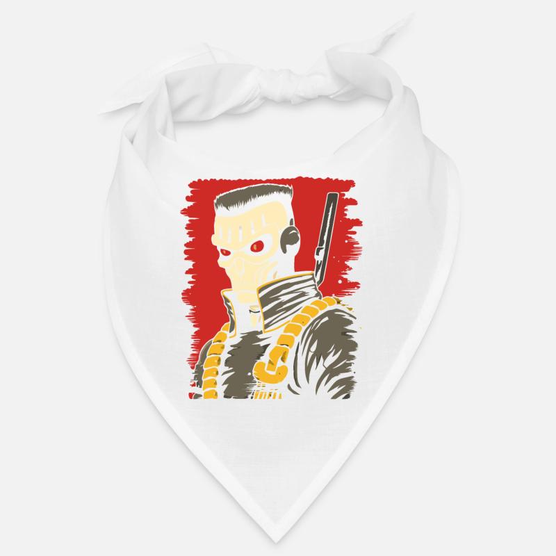 Robot cyborg de dessin animé Bandana