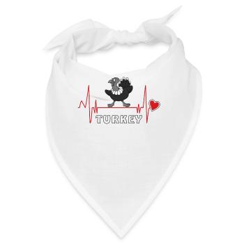 HERZSCHLAG TURKEY - Bandana - Weiß - Vorne