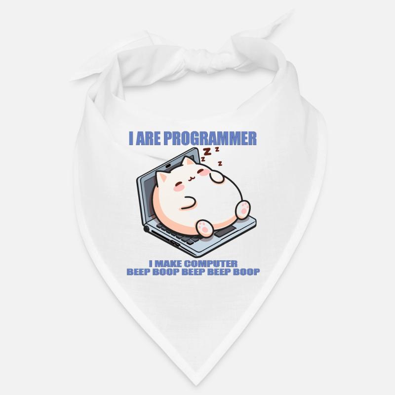 Je suis programmeur, gros chat endormi Bandana