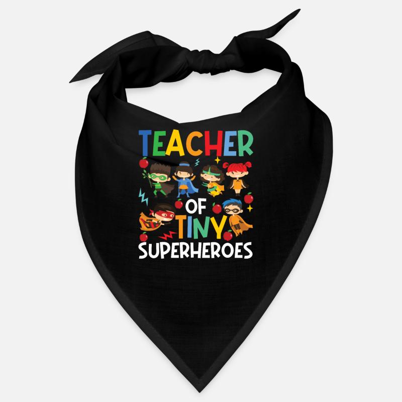 Tiny Superhero Teacher Funny Bandana