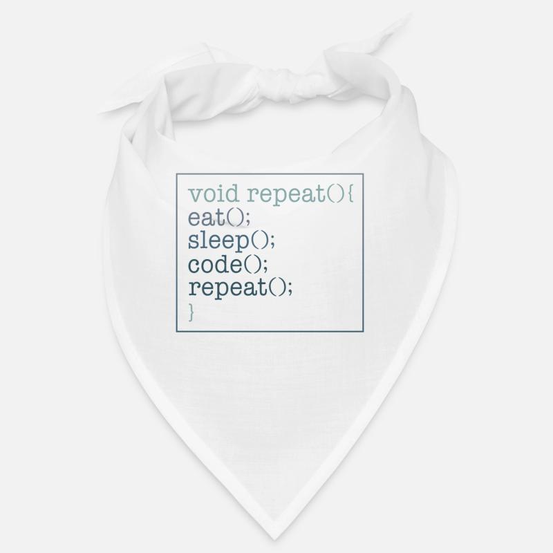 Chemise de programmeur, Void Repeat Eat Sleep Code Bandana