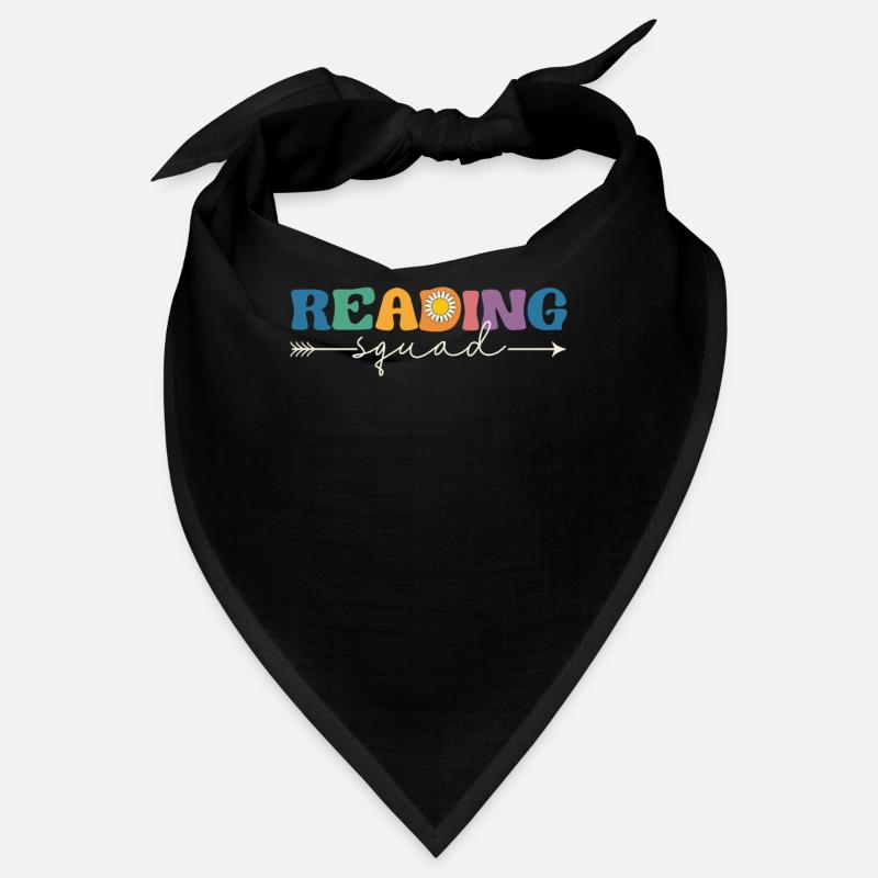 Reading Squad Retro Groovy Funny 100th Day Bandana