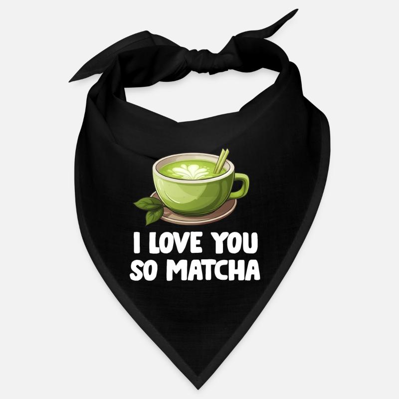Matcha Tea Latte Lover For Green Tea Funny Matcha Bandana