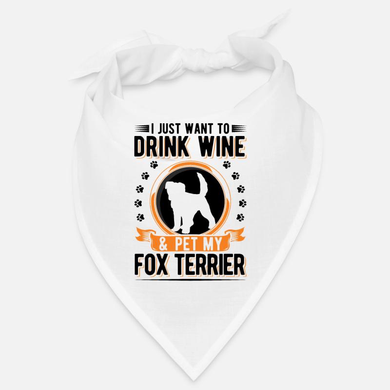 Fox Terrier et vin Bandana
