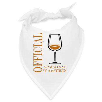 Offizieller Armagnac-Verkoster - Bandana - Weiß - Vorne