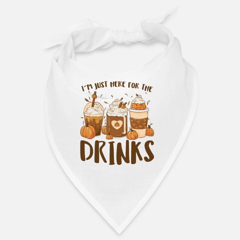 I ́m Just Here For The Drinks - Party Alcohol Bandana