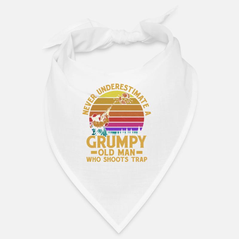 Never Underestimate A Grumpy Old Man Who Shoots Tr Bandana