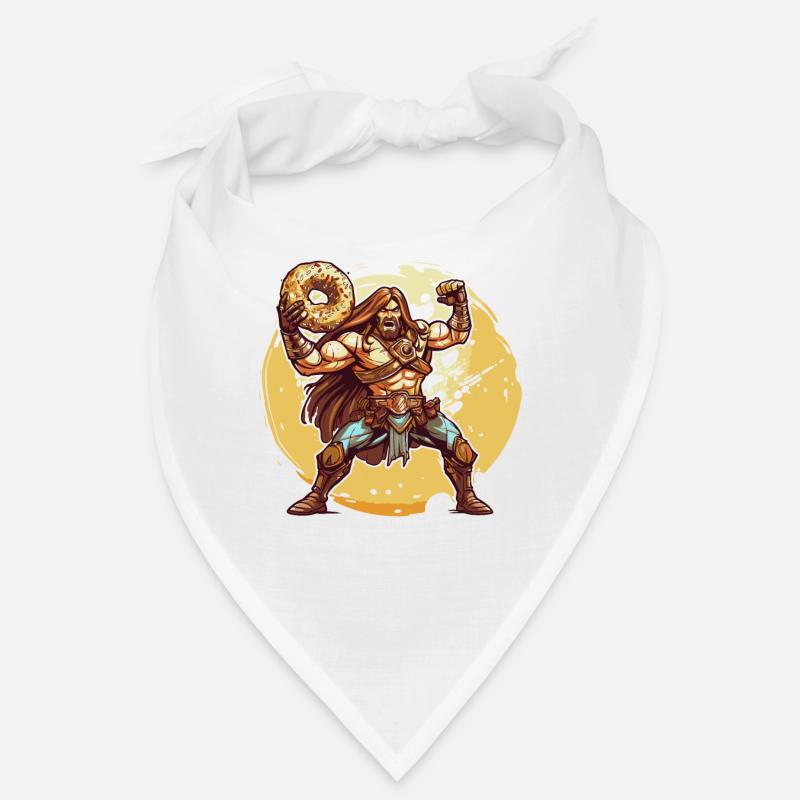 Ein Barbar mit einem Donut Bandana