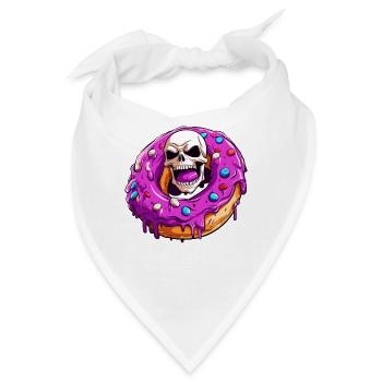 Der Donut der Untoten Zombies - Bandana - Weiß - Vorne
