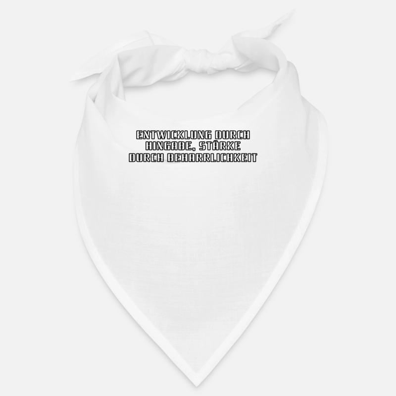 Fitness - development through dedication, strength through Bandana