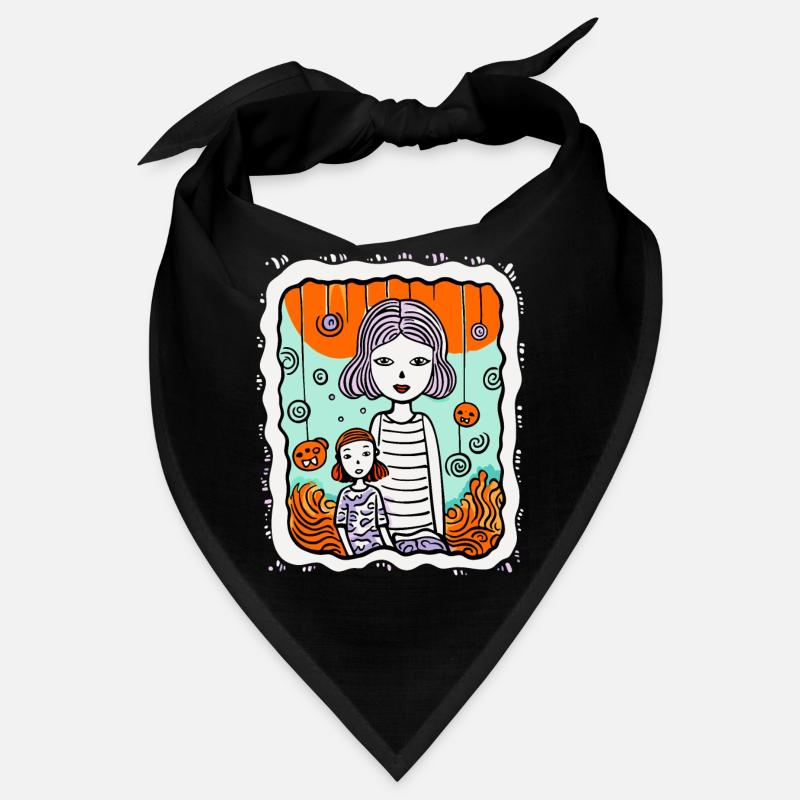 Ist dies Kunst von Mutter und Tochter? Bandana