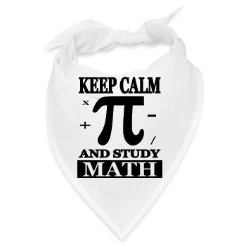 Mathe studieren Math-Student Mathematik Geschenk - Bandana - Weiß - Vorne