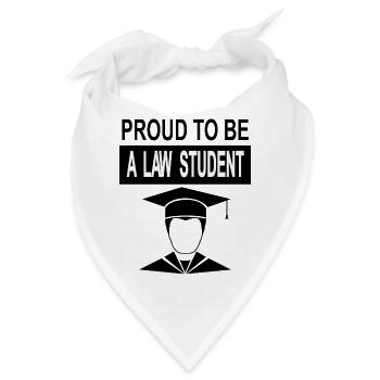Jura studieren Jura-Student Jura Studium Geschenk - Bandana - Weiß - Vorne