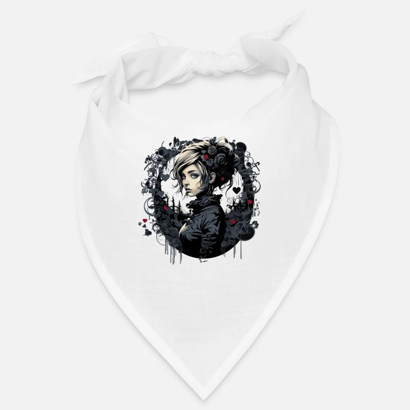 Pretty gothic emo girl Bandana