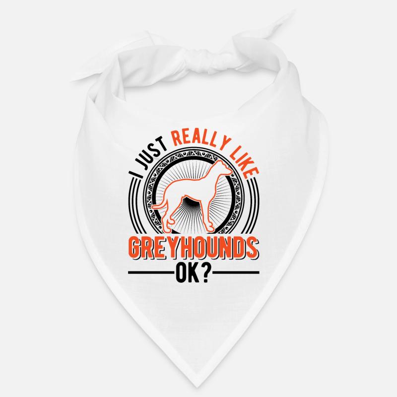 Ich mag einfach Windhunde Greyhound Galgo Bandana