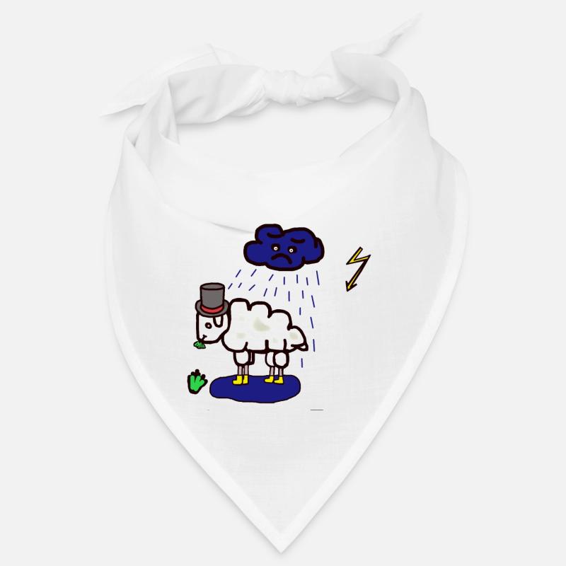 Bad weather: sheep, rain cloud, rain, mutton Bandana
