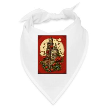 Roma Pisa Napoli Italien - Bandana - Weiß - Vorne