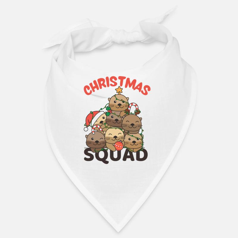 Otter Christmas Tree Christmas Squad Otter Bandana