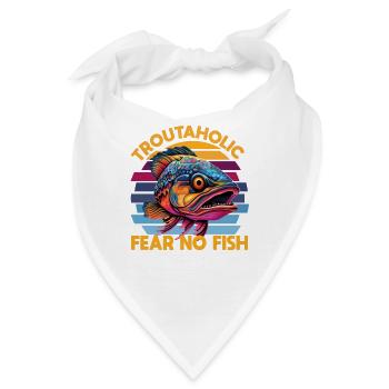 Fischen Forelle Lachs Fischer Angler Barsch - Bandana - Weiß - Vorne