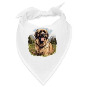 Leonberger - Bandana - Weiß - Vorne