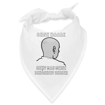 GLATZE OHNE HAARE SCHÖNHEIT - Bandana - Weiß - Vorne