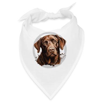 Labrador - Bandana - Weiß - Vorne