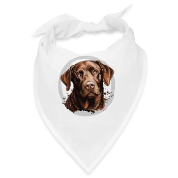 Labrador - Bandana - Weiß - Vorne