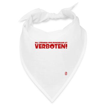 das Springen vom Beckenrand ist verboten - Bandana - Weiß - Vorne