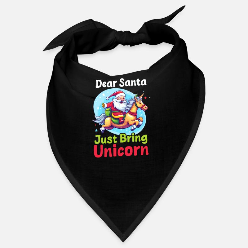Weihnachten Einhorn Weihnachtsmann Bring einfach Einhorn Bandana