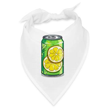 Limonaden Dose mit Zitronen Aroma - Bandana - Weiß - Vorne