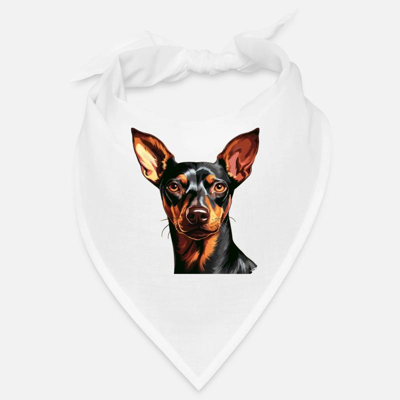 Pinscher - Bandana - blanc