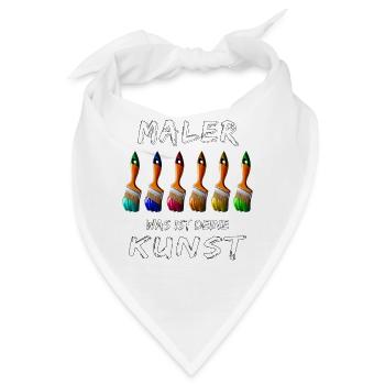 MALER PINSEL - Bandana - Weiß - Vorne