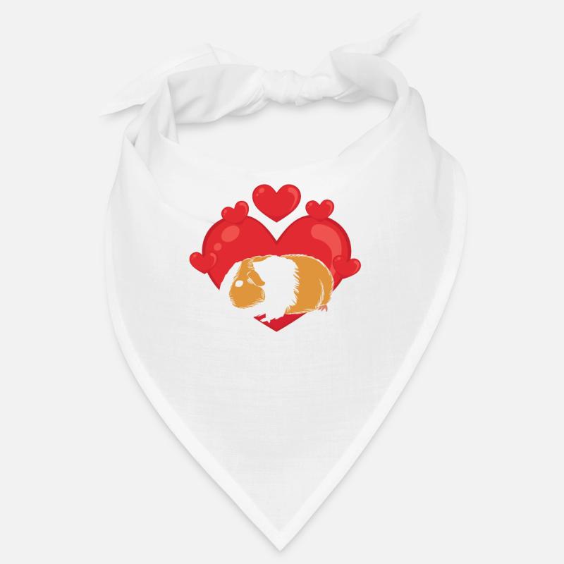Cochon d’Inde Propriétaire Coeur Saint Valentin Drôle Bandana